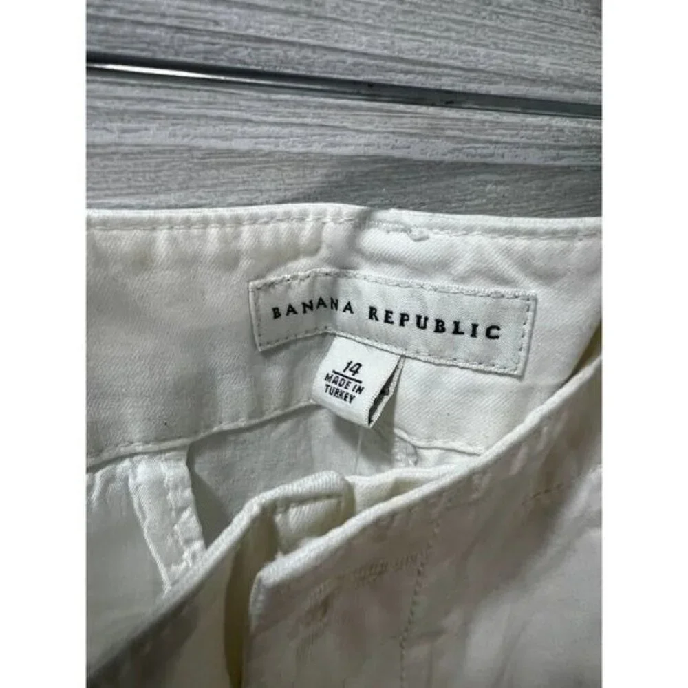 Banana Republic Flat Front Wide Leg Casual Pants Size 14‎